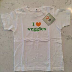 Kids - "LG I Love Veggies". 100% Organic Cotton